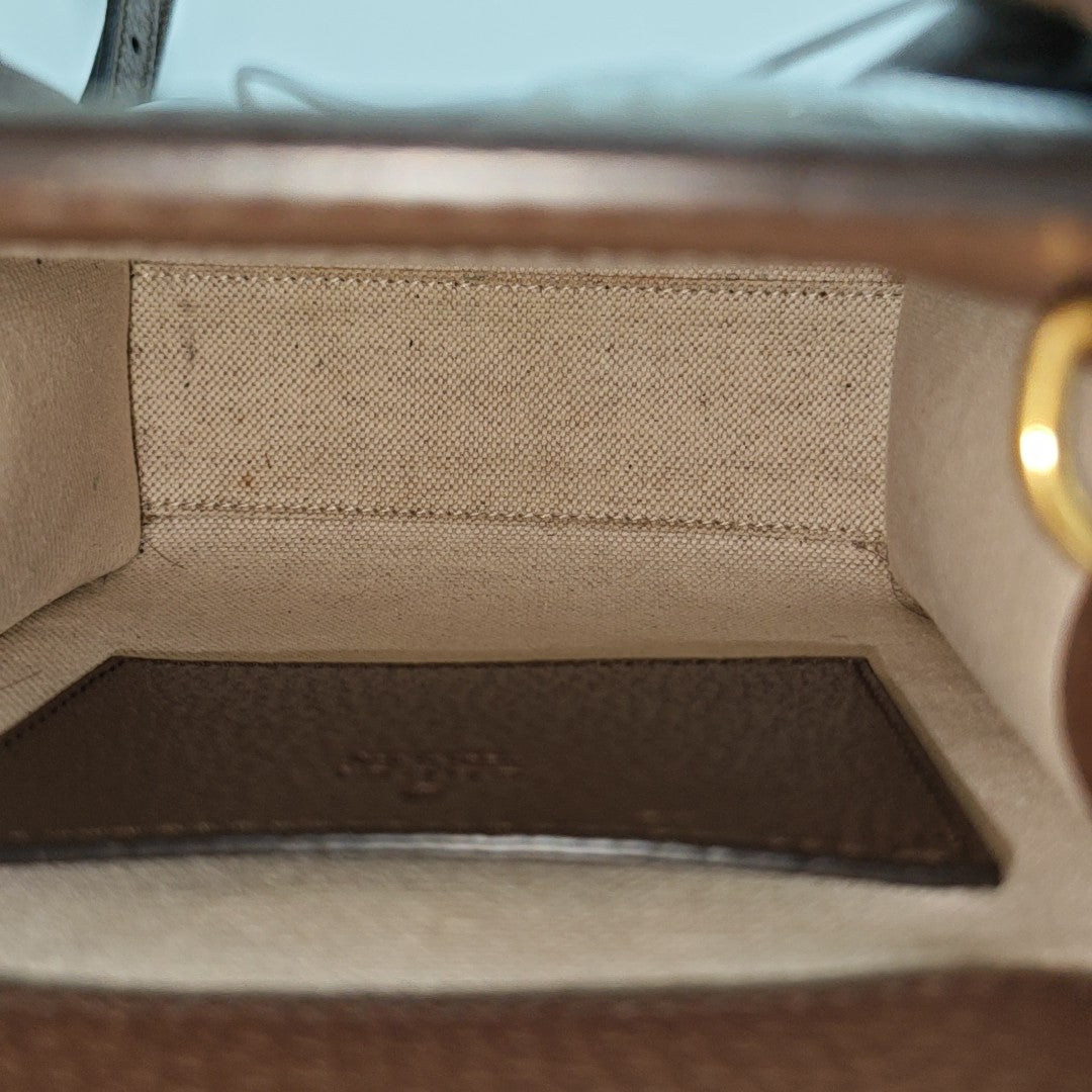 Retro Mini Monogram Coated Canvas Beige