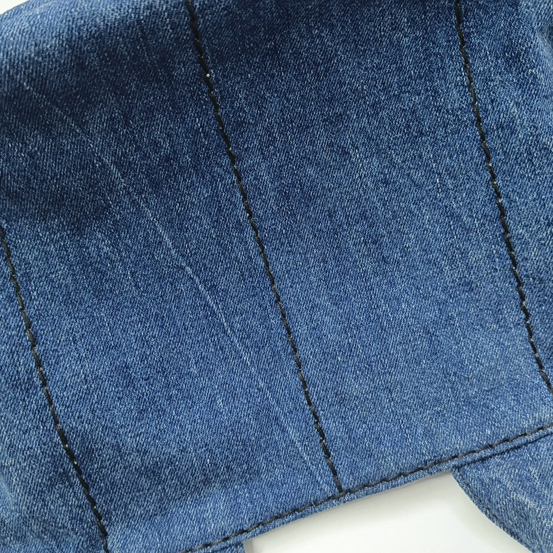 Denim Quilted Denim Blue