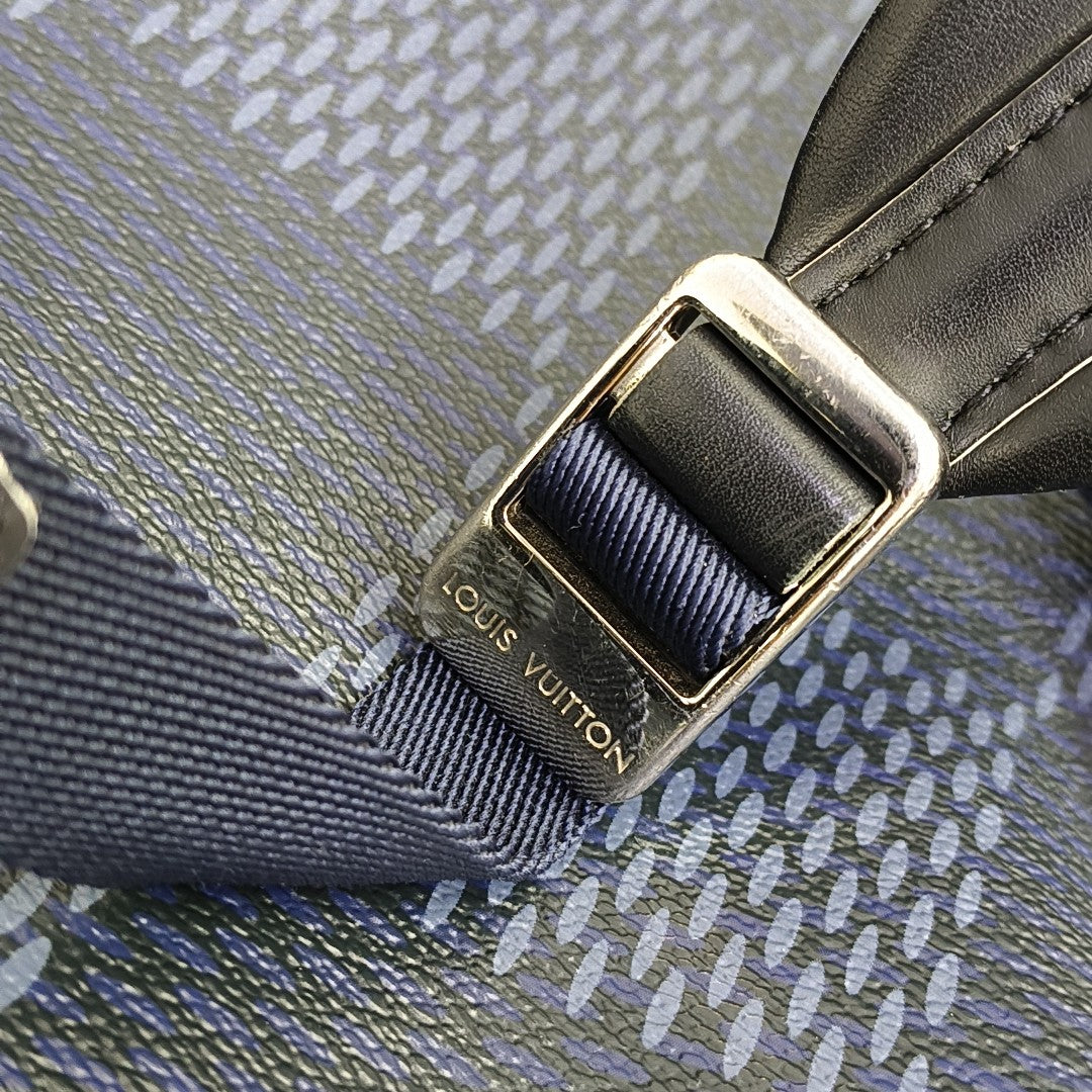 APOLLO Damier Coated Canvas Blue