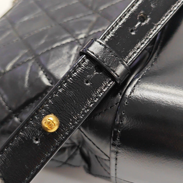 GABRIELLE Medium Quilted Calfskin Black