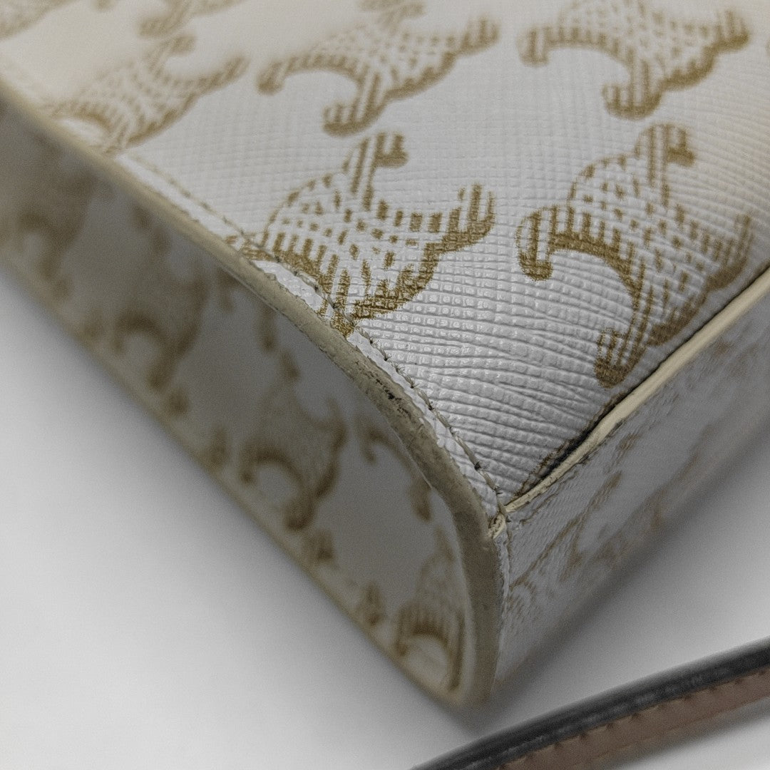 CABAS CELINE Mini Coated Canvas White
