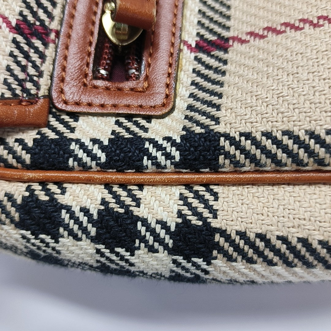 Fabric Shoulder Bag Beige