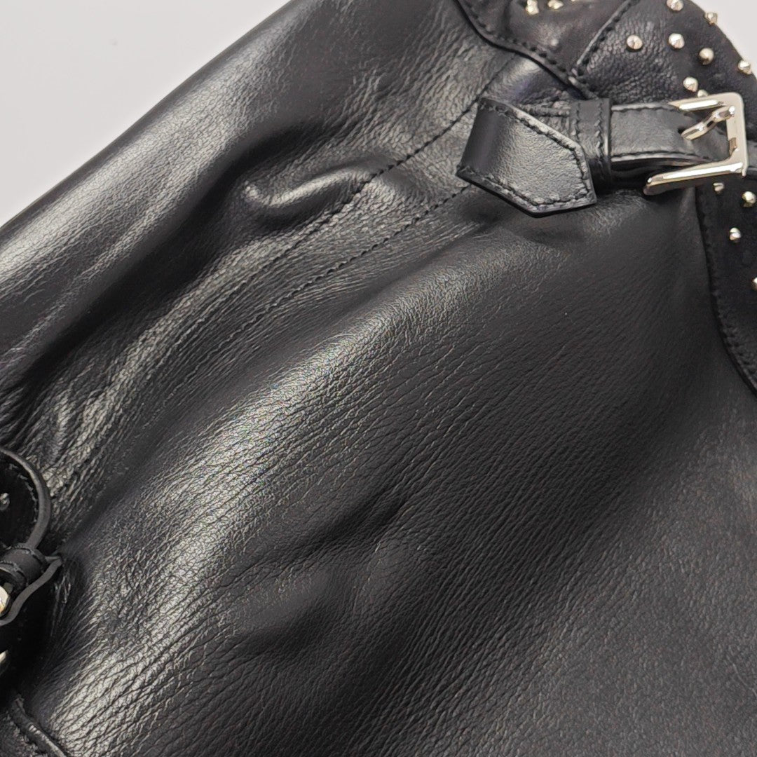 Calfskin Backpack Black