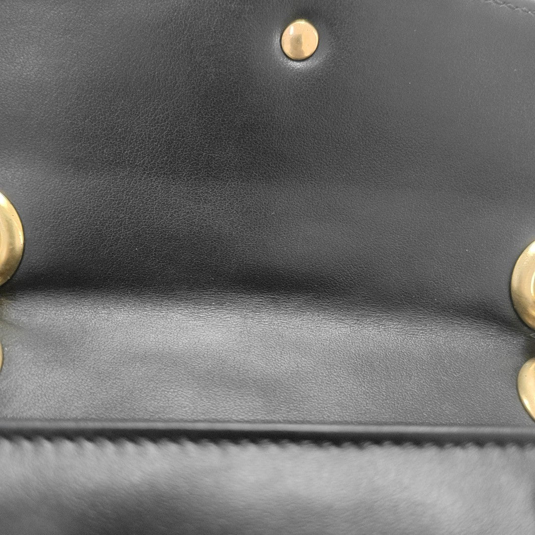 GG Marmont Small Quilted Calfskin Black