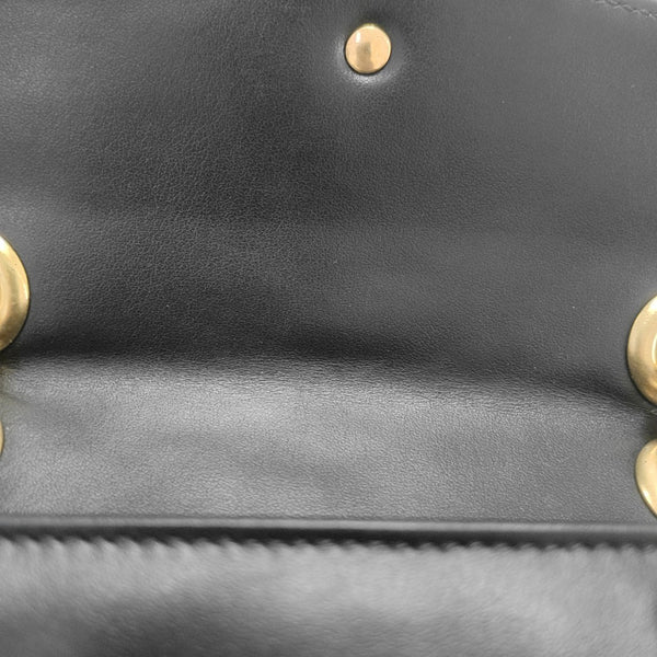 GG Marmont Small Quilted Calfskin Black