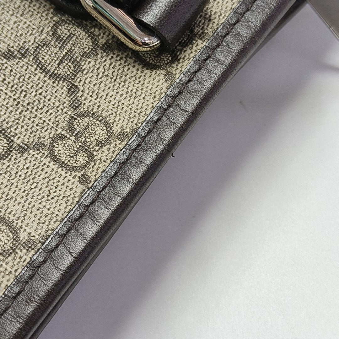 Monogram Coated Canvas Tote Bag Small Beige