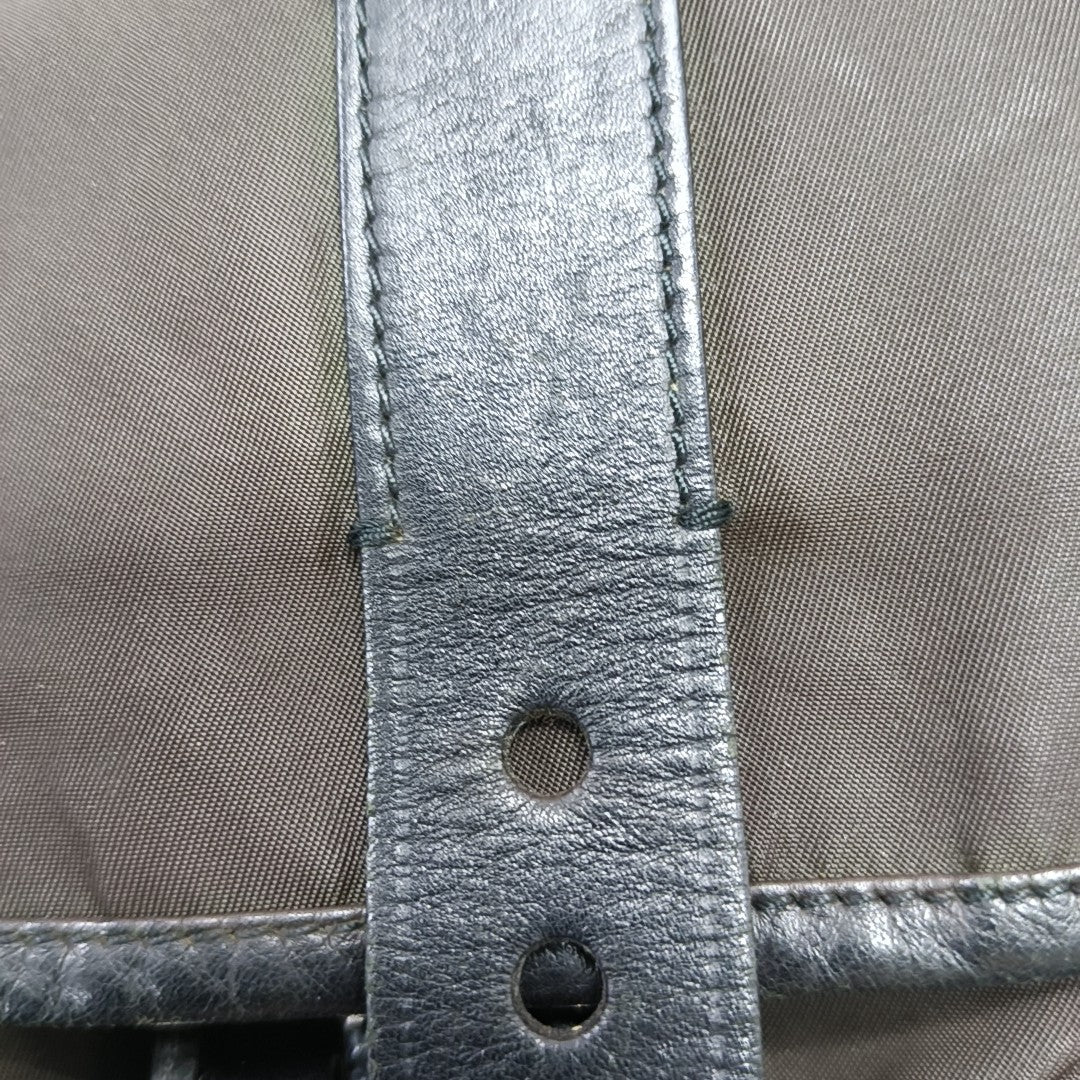 Nylon Shoulder Bag Brown