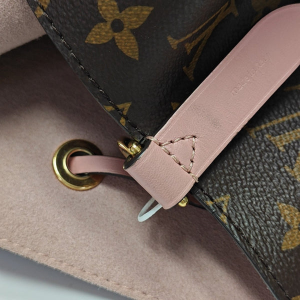 NÉONOÉ MM Monogram Coated Canvas Brown