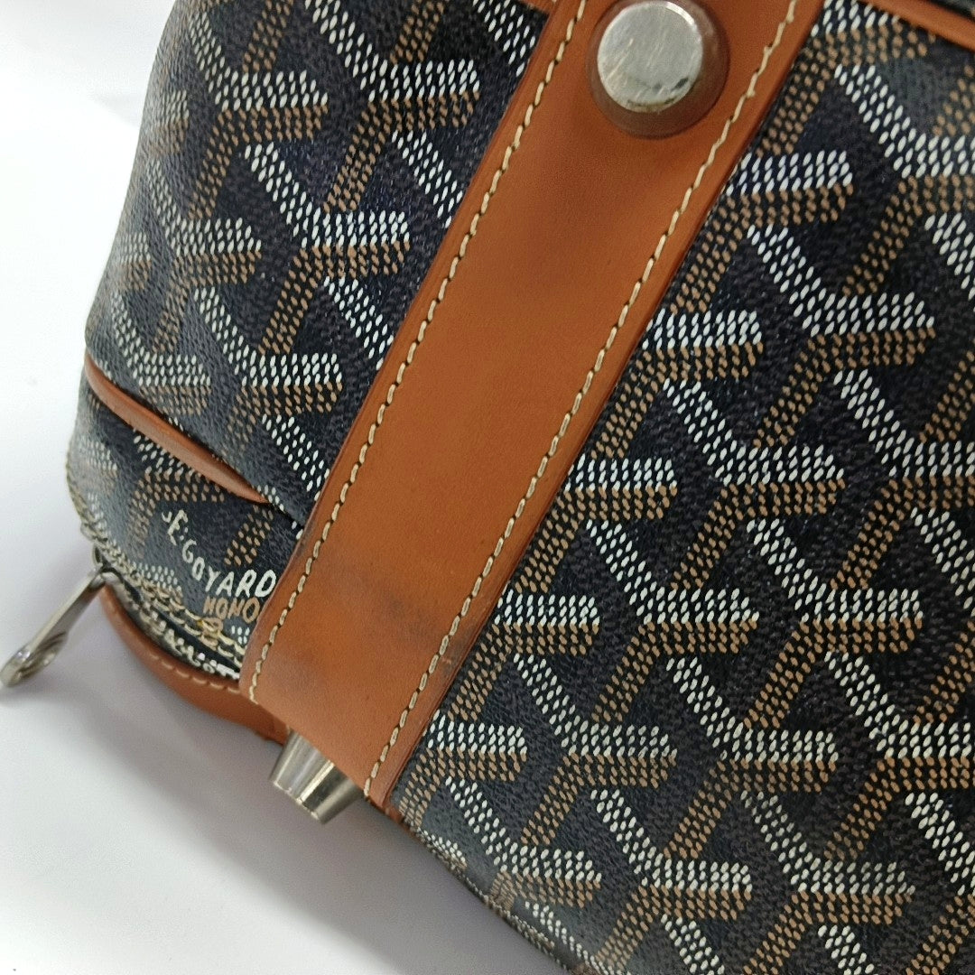 Authenticated pre-owned  Ambassade Coated Canvas Black - Top Handle Bag at Looply