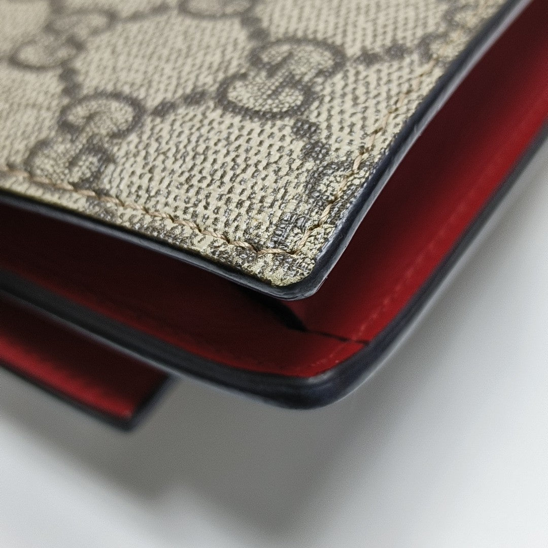 GG Supreme Mini Monogram Coated Canvas Beige