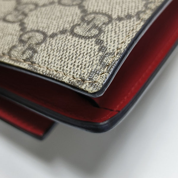 GG Supreme Mini Monogram Coated Canvas Beige
