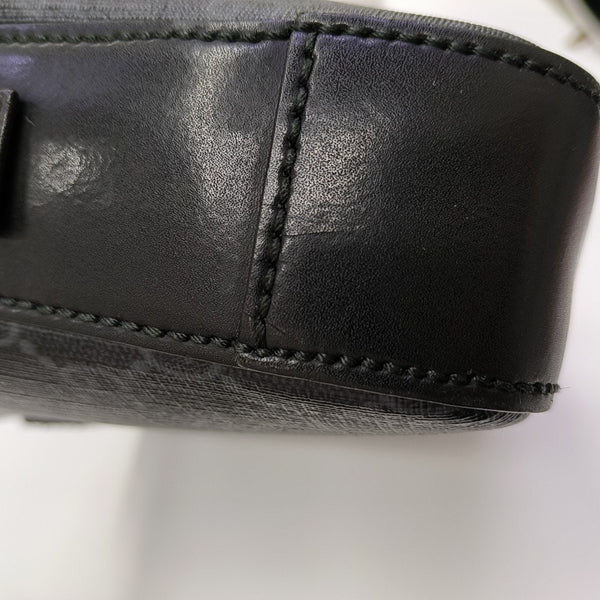 GG Supreme Small Monogram Coated Canvas Black