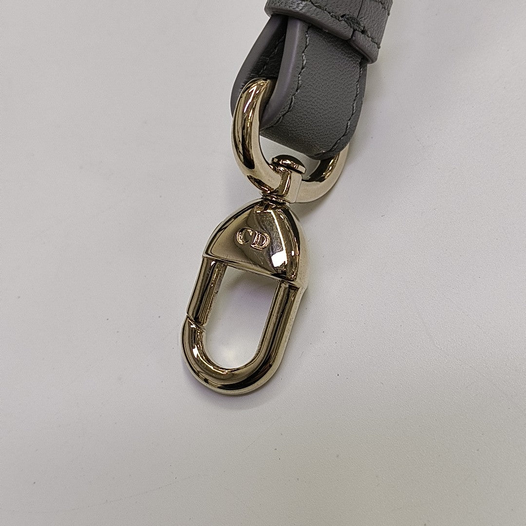 Lady Dior Small Cannage Lambskin Gray