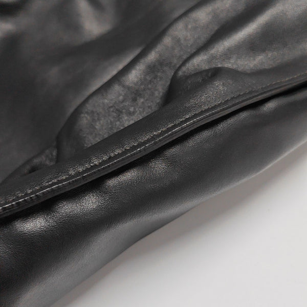 Calfskin Top Handle Bag Black
