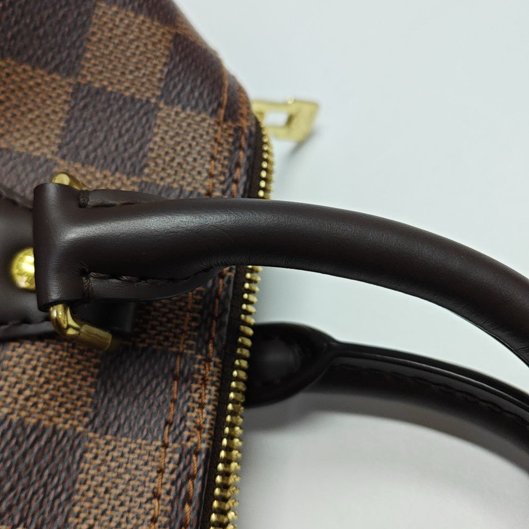 SPEEDY 25 Damier Ebene Coated Canvas Brown