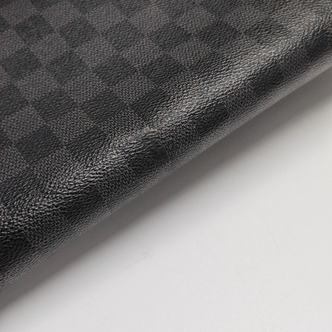 DISTRICT MM Damier Graphite Coated Canvas Gray