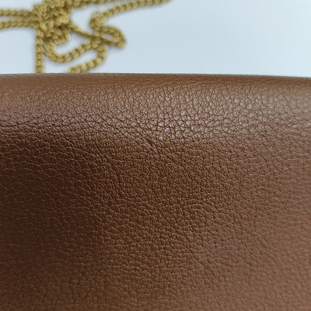 Diana Mini Calfskin Brown