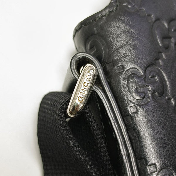 Signature Medium Monogram Calfskin Black