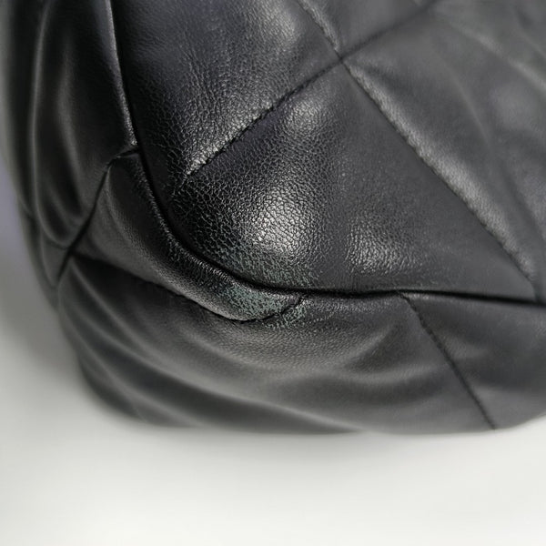 CHANEL 19 Large Quilted Lambskin Black