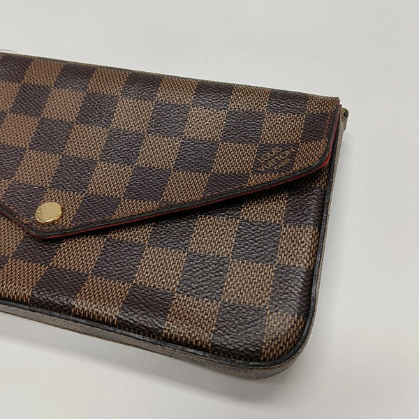 FÉLICIE Damier Ebene Coated Canvas Brown