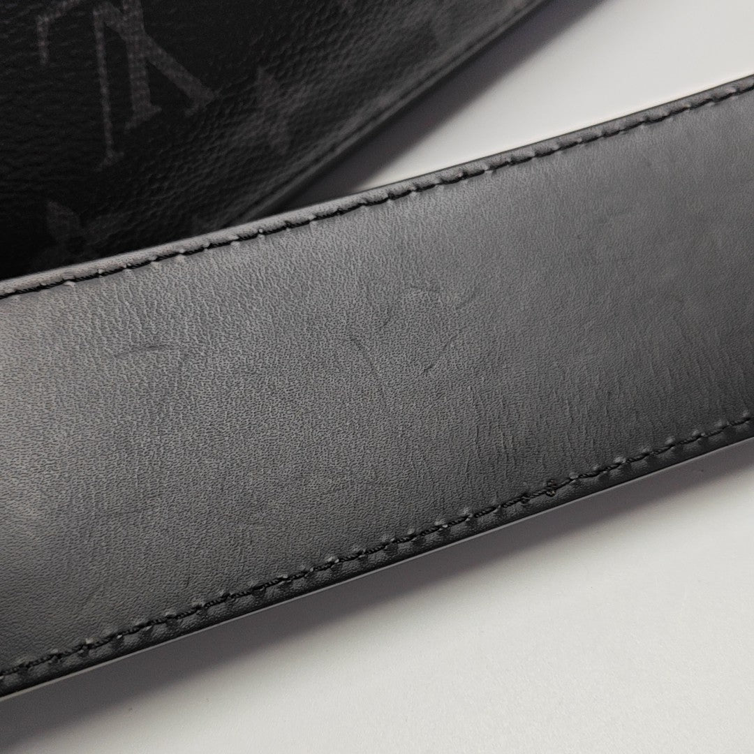 VOYAGER PM Monogram Coated Canvas Black