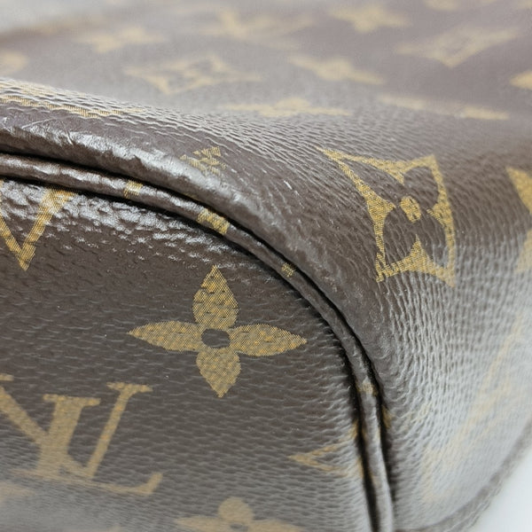 NEVERFULL MM Monogram Coated Canvas Brown