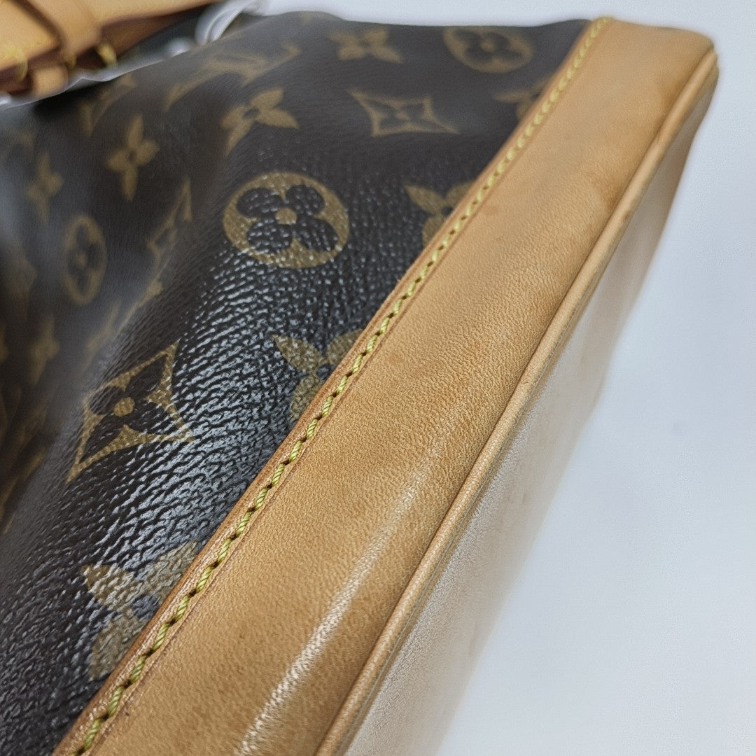 NOÉ BB Monogram Coated Canvas Brown