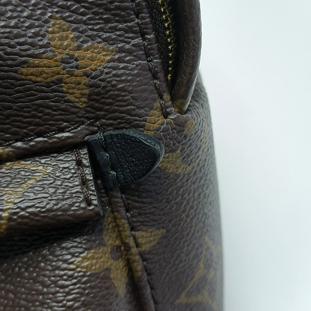 PALM SPRINGS Mini Monogram Coated Canvas Brown