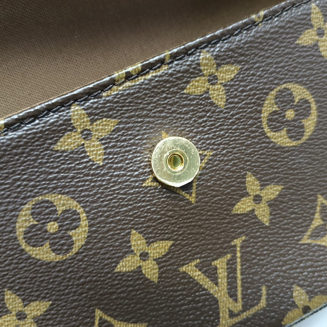 IVY Monogram Coated Canvas Brown