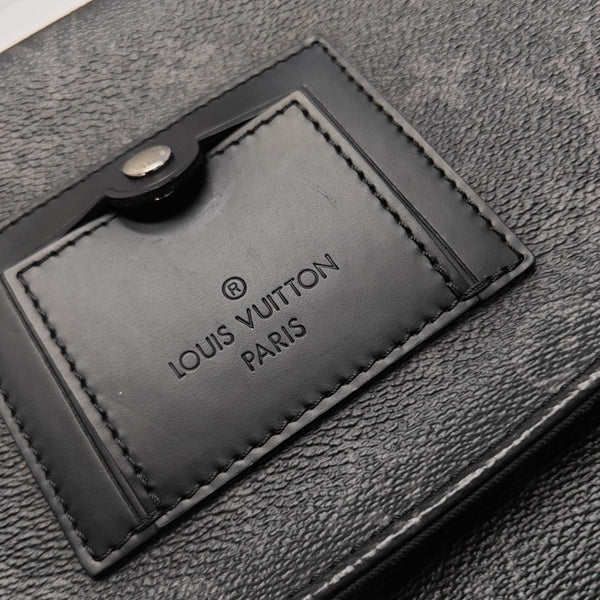 VOYAGER PM Monogram Coated Canvas Black