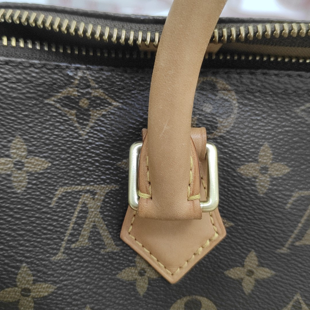 SPEEDY 25 Monogram Coated Canvas Brown