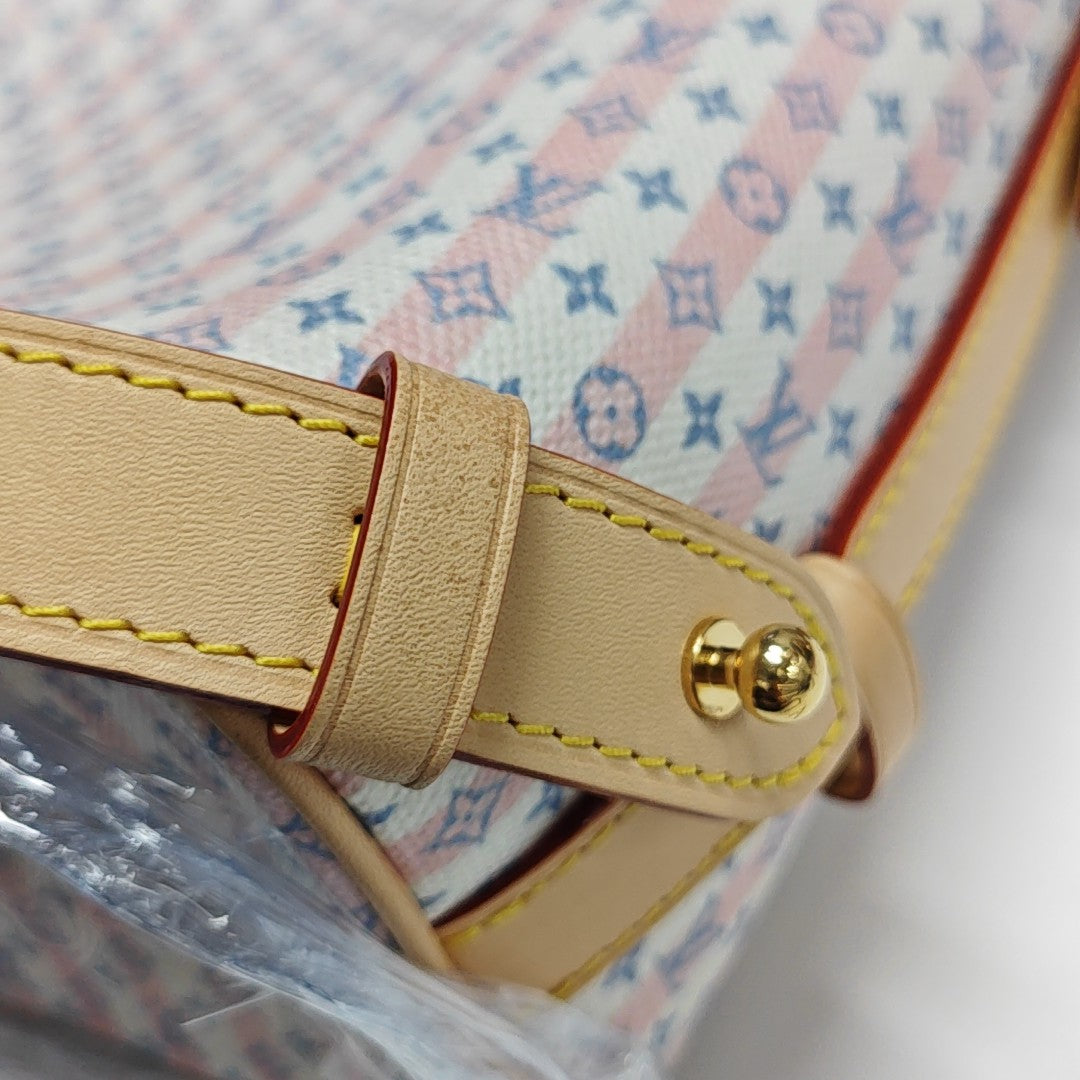 ALL IN PM Monogram Coated Canvas White
