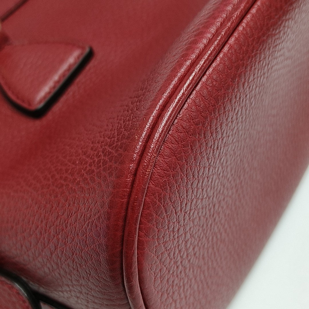Dome Calfskin Red