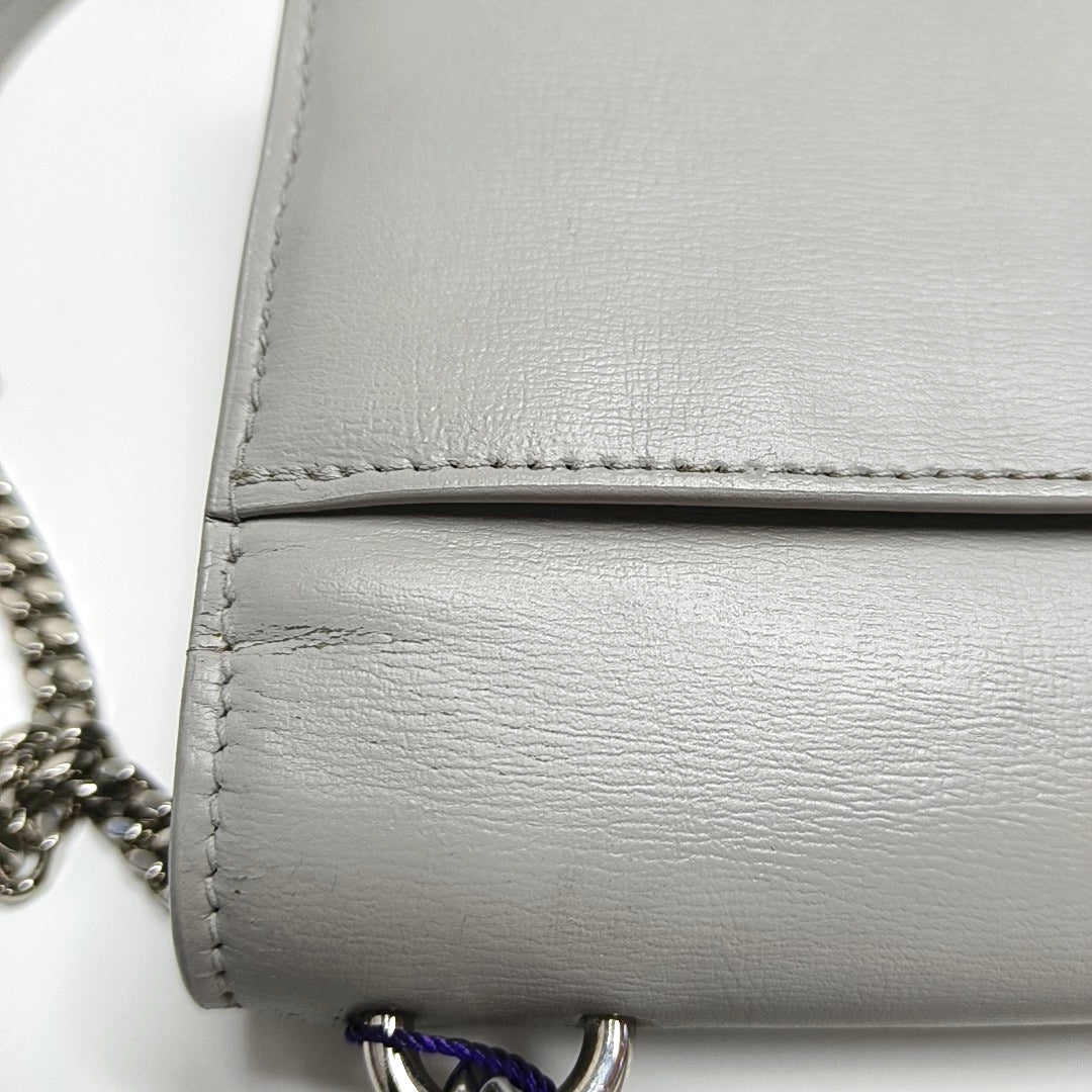 Authenticated pre-owned  SUNSET Calfskin Gray - Crossbody Bag at Looply