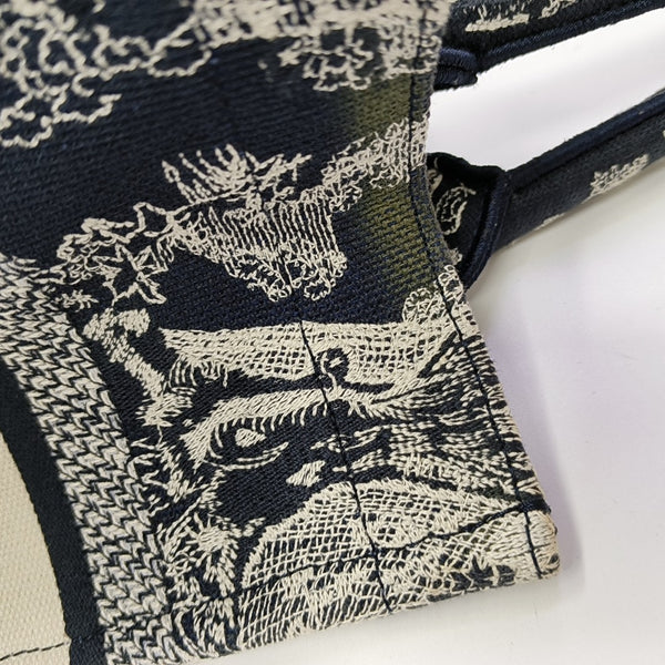 Book Tote Small Canvas Blue