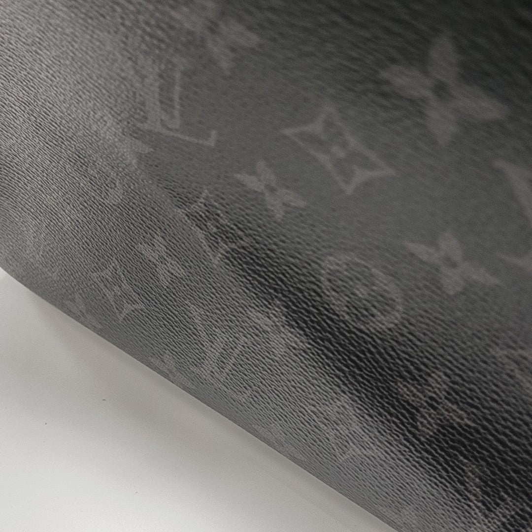 DISTRICT PM Monogram Coated Canvas Black