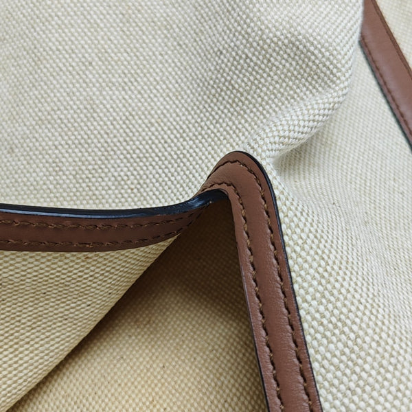 The Belt Large Canvas Beige