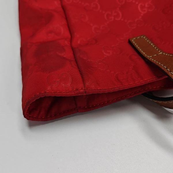 Monogram Nylon Tote Bag Red