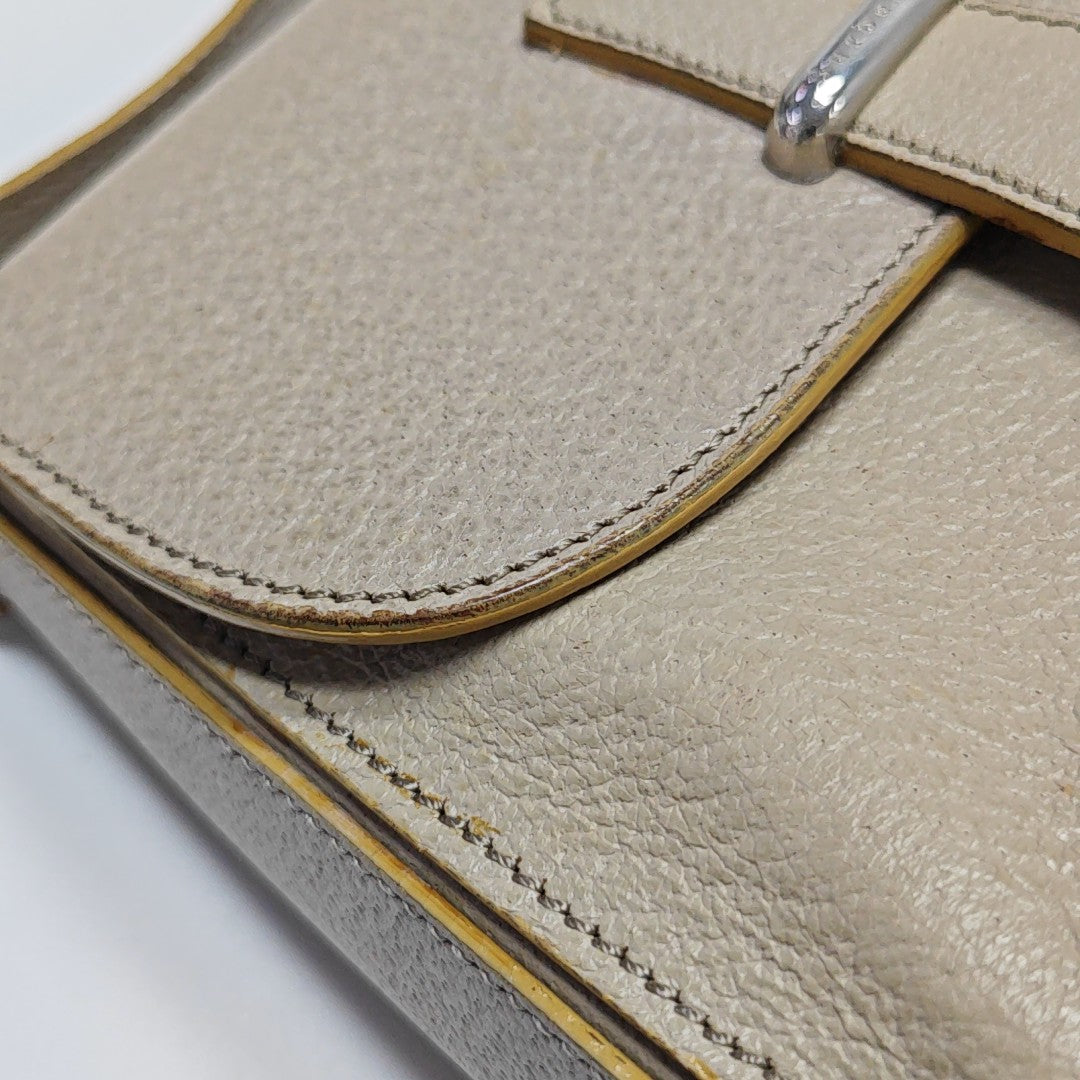 Calfskin Shoulder Bag Beige