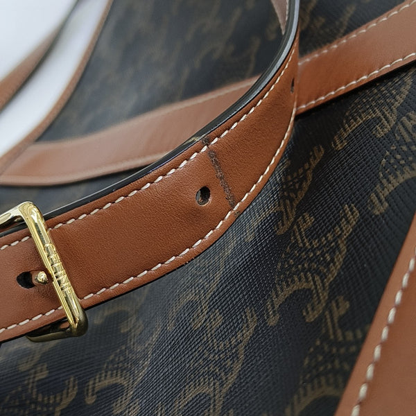 TRIOMPHE CANVAS Medium Coated Canvas Brown