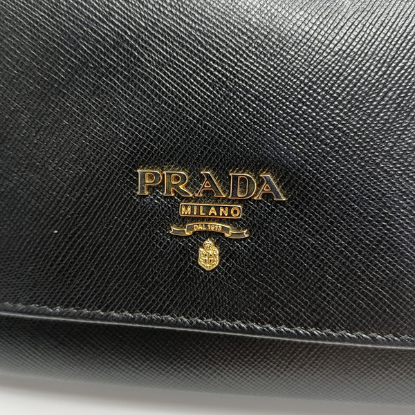 Saffiano Calfskin Wallet Black