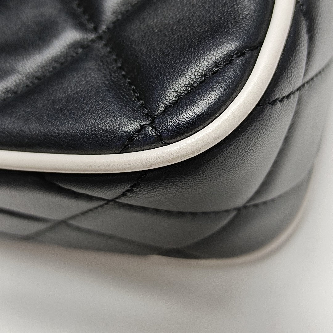 Quilted Lambskin Crossbody Bag Mini Black