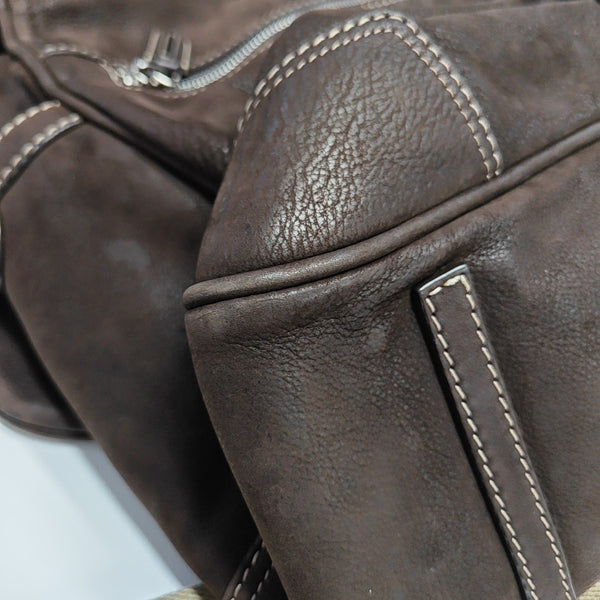 Calfskin Shoulder Bag Brown