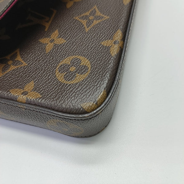FÉLICIE Monogram Coated Canvas Brown