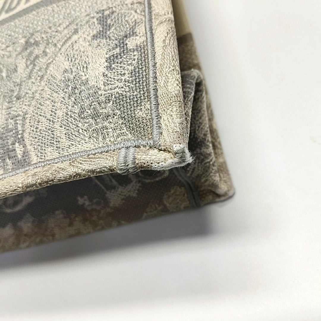Book Tote Medium Canvas Gray