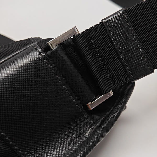Nylon Shoulder Bag Black