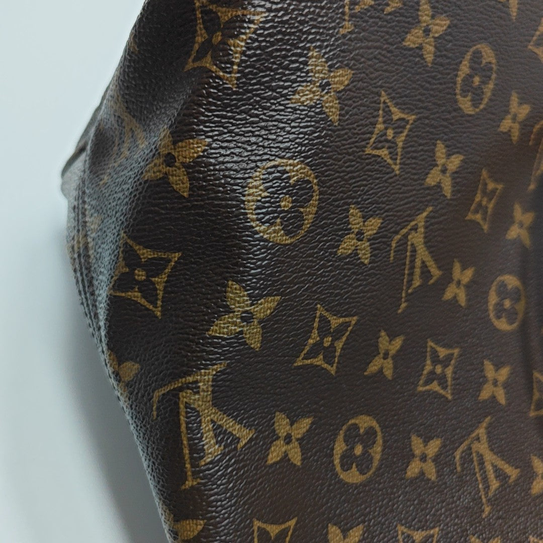 NEVERFULL MM Monogram Coated Canvas Brown