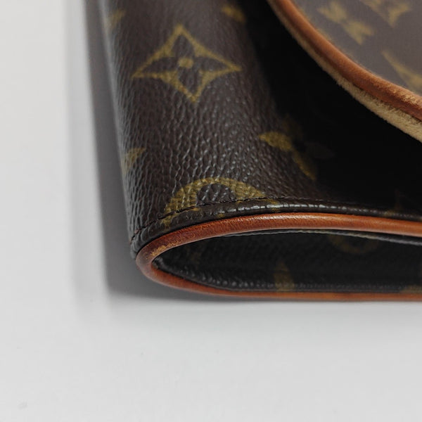 TWIN GM Monogram Coated Canvas Brown