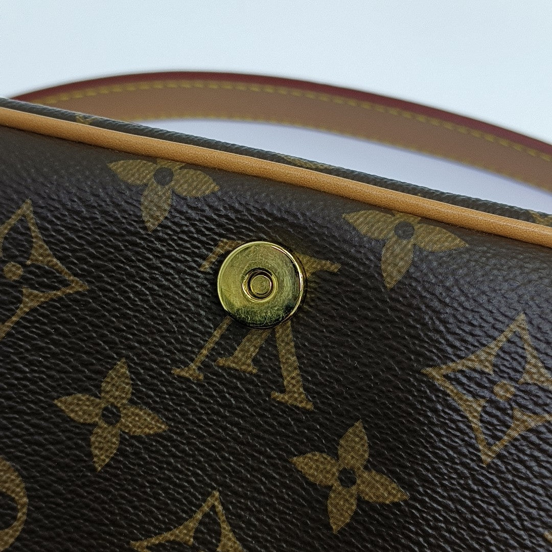 DIANE Monogram Coated Canvas Brown