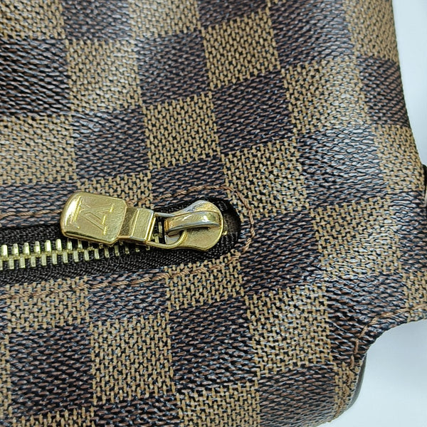 BROOKLYN MM Damier Ebene Coated Canvas Brown